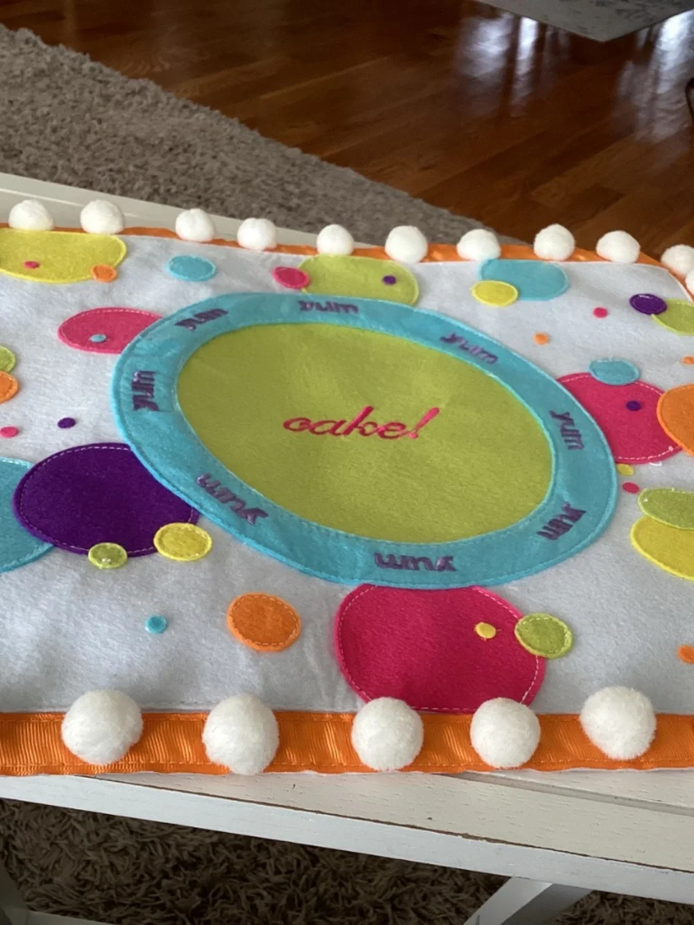 NEW Celebrations Felt Cake Placemat